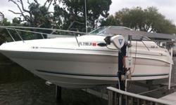 1997 Sea Ray Sundancer, Second owner, well maintained, Searay Sundancer 240 with Garmin 545s GPS, linked to a Uniden Oceanus DSC Submersible Marine VHF Radio. Sony Marine CD/MP3/AUX Radio with Remote Control on Console. 5.7L Mercruiser Engine with 340