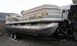 This Boat Is A 2001 Sun Tracker Party Barge Regency Edition 22 Pontoon 160 low hours, just had all service done. It Is Equipped With A Mercruiser 3.0 4cylinder, 3 -Blade Prop I/O, 130Hp. Seats 14, Brand new interor, Driver Captain Seat With Booster,