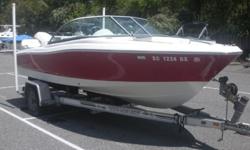 This lightly use Pioneer 17.5 Venture powered by a low hour 90HP Johnson two stroke outboard. Recently service completed. Aluminum trailer included. Nice clean boat ready for summer fun!