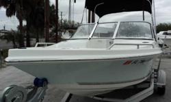 2008 Glassmaster DC 2008 Glassmaster 180 is a dual console. Powered with a single Mercury 90 2 stroke motor. Compression is 125, 125, 120. Equipped with a bimini, marine trailer, plenty of seating, bow cushions and more. One speaker grill is broken, the