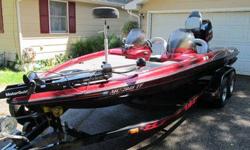 For Sale is a 1999 Triton TR19 Bass Boat with a Yamaha 150HP motor with a 2007 Eagle trailer. The boat is in great condition. The trailer had some damage that was repaired. The boat has lots of storage, 2 live wells and a built in cooler, 2 fish finders