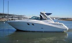 2008 Sea Ray 310 SUNDANCER Well equipped 310 Sundancer powered with twin Mercury 350 Mag /Bravo 3 sterndrives that have 300 hp each. Also included is a 5.0 Kohler generator. This boat has a 10 ft 5 inch beam and an overall length of 33 ft 4 inches. CLICK