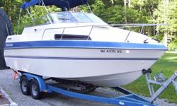 Superbly Kept and Professionally maintained.OMC Cobra 5.8 L. engine..Sleeps 4 with an aft cabin,Head with shower.Camper and Bimini top.AM-FM-CD player..GPS with mapping,Depth sounder fish finder.Dual Batterys,trim tabs sink and refrigerator..Boat was a
