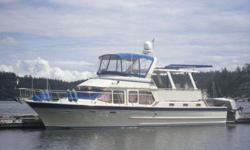LAST CHANCE BEFORE THE BROKER GETS IT. This is a 1986 model 46 foot all fiberglass Kha Shing King, aft cabin CPMY with twin 175 hp Yanmar diesel engines. LOA is 50 feet with a 14' beam. It has been kept in its recently remodeled 54' boathouse in the TYC