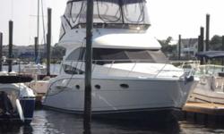 2006 Meridian 341 SEDAN BRIDGE One Owner Boat!!Bow and Stern ThrustersTwo Large and Comfortable StateroomsNorthstar 6100i color GPS/chart plotter AND 4KW radarKohler 7.3KW Generator with Sound ShieldBridge Refrigerator and Bridge Cocktail Table