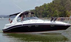 2007 Four Winns 358 This 2007 Four Winns has it all! One owner under cover in fresh water since new, and it shows. The black and white gel coat has a high gloss finish, the optional teak covered swim platform is not only easy to keep clean but looks