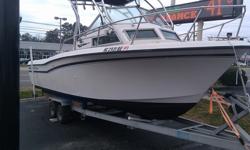 This is a great restored Grady White Seafarer with a 1985 HULL, and a 2002 Mercury 250 EFI Motor. The motor runs really strong and is great for the heavier hull. Over the last year and a half it has had many upgrades. There is a new T-top with rocket