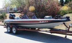 1998 Stratos 201 Pro Elite DC Johnson 200hp Venom outboard w/4 blade Stainless prop,74 lb thrust trolling motor.Extra set of seats and poles,hot foot,triple bank charger,batteries and more.Have all maintenance records.Boat is a one owner from Michigan and