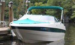 2000, 2350 Bayliner Capri 24 foot open bow with trailer. In great condition, garage kept and fresh water use with about 300 hours. 5.0 L/ V8 Mercrusier with 220 HP. Mercruiser Apha One outdrive with stainless steel prop and two spare props. Custom covers