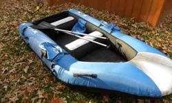 North Pak 9.5 feet Kodiak style inflatable boat, with all original parts etc. Boat is in brand new condition. Has hard transom and area for battery. Can accept electric outboard. Boat has NO leaks, no rips or tears. Comes with hand pump which takes about