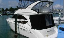 2005 Meridian 341 SEDAN BRIDGE ***This is a Brokerage Boat!*** This has to be the cleanest 341 Meridian anywhere, The Owner even waxes the engines!!! There are many upgrades to this boat, strata glass bridge enclosure less than a year old, flat panel TV,