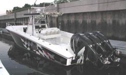 This impressive 2005 38 ft Fountain 38 CC TE cuddy cabin powered by triple mercury 275s is located in Stamford, CT, in the water and ready to go.Fountain boasts some of the most successful tournament fishing teams out there. These boats must be totally