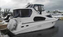 2004 Silverton 35 MOTOR YACHT DIESEL POWER IN A 35 MOTOR YACHT Clean, comfortable and turnkey. Recent upgrades include a water maker and Flo-Scan fuel system. You will not find better space. 2 heads with stall showers. Upgraded electronics and even a bow