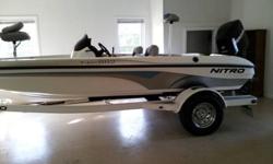 This is like new it is in Tennessee call me at 904 237 8009 Nitro (2006 nx882. Bass boat).lt has less than 25hr on 150hr Mercury 2 fish finder 1 trolling miter this is a very nice boat.