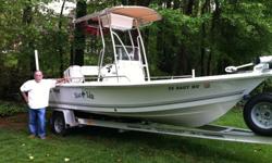 2006 Sea Pro (SV 1900 CC) Gently used, very good condition - Custom made cover, padded cushions for all flat areas, trailer with spare, 115 Johnson 4 stroke, stainless prop, vhf radio, fish finder, trolling motor