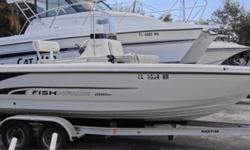 Powered With A 2005 Suzuki 140HP 4-Stroke Outboard, VHF Radio, Garmin 5455, GPS/Plotter (Color), Jac Plate, Trim Tabs. Beam