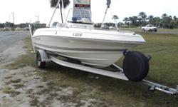 Fresh Water Boat. Comes with 15 Yamaha/4-Stroke with 120 Hours, 49 gal. fuel tank, Stainless Steel Prop, Livewell-27 gal with light, Large casting deck, Raw water washdown, Cockpit lights, ample rod holders & under gunwale rod racks, Bimini Top, Aluminum