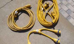 Shorepower cables and "Y" Adapter for sale. All 30 amp. One 50'cable, one 30' cable and an adapter. All for $175. Will separate and sell separate . Located in Jupiter/Bluffs area. Call 561-632-1930Listing originally posted at http
