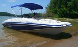 Great looking boat in very good condition with less than 125 hours. Blue with matching blue tandem trailer featuring like new radials and folding tongue. I will be adding a video soon. Contact me for more details or visit http