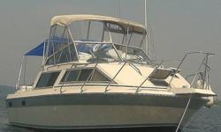 This boat is perfect for fishing, scuba diving, or cruising. It sleeps 2 adults in aft cabin and more on v-berth and convertible dinette. Walk in head with sink and shower. Main cabin w full galley. Twin freshwater-cooled V-6 4.3 Liter 190 hsp gasoline