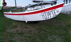 18" Hobiecat Catamaran boatgood condition. fiberglass hullperfect for the water lover!