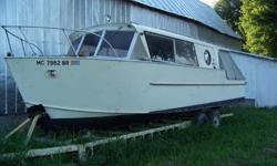 Type of Boat: CruiserYear: 1960Make: Aluminum Cruisers Inc.Model: Marinette All Family CruiserLength: 29Hours: 20Fuel Capacity: 54Fuel Type: GasEngine Model: Gray V-8 327 cu. in. Sleeps how many: 4Number of A/C Units: NoneMax Speed (Boat): 25Cruising