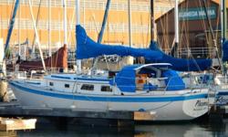 Up for sale is this beautiful Aloha 32, one of about 100 ever made. This boat is perfect for cruising with the family.Unlike most sailboats that are built with a v-berth, this 32 has a shorter storage area and the main cabin is pushed forward, allowing a