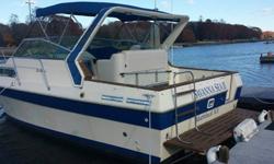 The good: Large 32' overall with pulpit and swim platform Cruiser, 11' beam. Volvo Penta engines & drives pulled and refurbished this year but only used twice. All new gaskets, seals, bellows, etc etc. New alternators, starters, power steering pump, etc