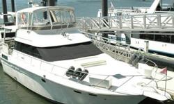 Stock Number: 718631. This Silverton is like a condo on the water, with a very large Salon that offers liquor cabinet, ice maker and entertainment center. This boat has a LOA of 51'6in and a 16.2 beam. It has three state rooms, fitted with two walk around