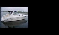 This is an excellent 1995 Sea Ray 330 Sundancer. In the summer of 2007, the boat recieved new upholstery both inside and outside the boat, new carpet inside, new refrigerator, new a-c, both engines and generator were replaced at this time. The generator