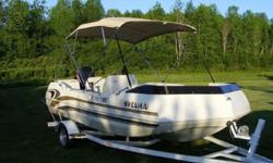 On the plus side, some great features on the boat are its high freeboard and tall windshield. This means greater comfort by keeping you dry and shielded from the wind. If you are looking for more weather protection, the 1900 can be ordered with a full
