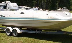 1998 Hurricane 248 Fun Deck, 1998 Yamaha S200TXRW 2-Stroke, Trailer As Shown Included In Sale. Complete with Ritchie Compass, Garmin 178C Sounder, Dual AM/FM Radio, Standard UHF Radio, Galvanized Dual Axle Trailer with fresh tires and springs. This is a