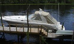 Diesel powered with twin Caterpillar 350 hp engins. (Low Hours)Two berths with privacy doors, two heads, full electronics, stereo, 2 TV's clean interior, 3 air conditioners, 2 year canvas.Contact for more information - 904-861-4485 (Phone Calls Only)