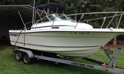 VERY GOOD CONDITION TROPHY WITH A 200 H.P BLUEWATER MERCURY. NEWLY INSTALLED ITEMS INCLUDE: BOTH CUDDY HATCHES, DUAL TWO SPEAKER STEREO SYSTEM WITH USB PORT, LOWRANCE X125 FISHFINDER/DEPTH SOUNDER, TWO OPTIMA MARINE BATTERIES WITH DUAL SWITCH, NEW SEAT