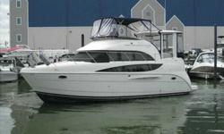2007 Meridian 368 Motoryacht Our Trade, freshwater 368 Meridian that has been moved down to the coast from a Lake Conroe covered shed. This boat is in fabulous shape and is ready for a new owner. Northstar electronics, sunbrella carpet runners, Full