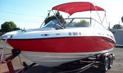 2007 YAMAHA SX210 TWIN JET Very hard to find. Rarely up for sale but we have one. Immaculate red and white 2007 Yamaha SX 210 with newly designed seating. Full wrap around with captains drivers seat. Wide beam 21 FT open bow has seating for 10 in comfort.