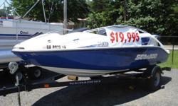 Incredibly fast, virtually like new, 2008 Seadoo Speedster 200 for sale complete with pop up ski tow, full mooring cover, snap in carpet, cd stereo and twin 215hp , closed cooled, supercharged, 1500cc motors and only 33.3 HOURS!!! The boat will run low to