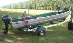 14 foot aluminum semi V with 9.8 HP mercury outboard runs good on trailer $1,000 can hear run,serious offers I might even take you for a ride on the lake email me at (click to respond) orListing originally posted at http