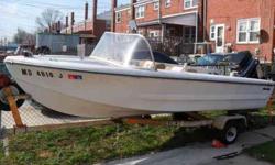 PRICE IS FIRM NO NEGOTIATION REQUIRED GREAT BOAT THE MOTOR RUNS STRONG BUT NEEDS A 18.00 IMPELLER NOT PROP THE TAILER AND MOTOR ARE WORTH 1000 DOLLARS ALONE 50HP MERCURY THE OTTOM END IS ALREADY TORE APART JUST NEEDS AN IMPELLER AND PUT BACK TOGETHER AND