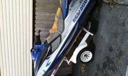 2001 seadoo gtx di project,needs a engine ,jet pump and drive shaft,and seat needs new cover,comes with trailer and both titles,trailer needs new tail lamps $1000.00 obocall/txt 708-732-7779 bryanengine ,drive shaft ,and jet pump are missing ,this is what