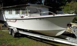 Center console hull with enclosed transom.Solid floors and transom.Will make a great tower/bay boat.Price is for hull only.Call Dennis for more (click to respond)ice is negotiable.