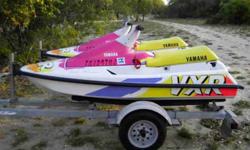 I have 2 1994 Yamaha Waverunners and trailer that I would like to trade for a travel trailer or motor home. The Waverunners run great, they have new batteries and are ready to go to the lake. I will also include life vests, new fire extinguishers, and