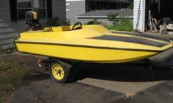 1985 baja scat cat tunnel hull with a 25-35 hp running omc motor. Boat is not perfect but worth a look. $1300 obo