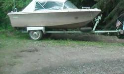 14ft boat and outboard engine on trailer for sale. It does not have a title because Washington state does not require 1 for fourteen feet and under but does have paperwork. . Son no longer can use it due to back injury and disability. $1350 it has a new