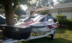 1990 waverunner 50 h.p. 650 c.c. new battery, plugs, 3 fuel filters and rebuilt fuel pump, 1993 waverunner 3 w/ reverse 50 h.p. 650 c.c. w/ reverse, new battery, needs lesft handlebar switch (tether safety) to run, available on ebay for $60-95. come w/