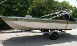 Hello, I am selling my 1983 15 foot trihaul. It is very solid, no soft spots. Bimini top, trailer included.Very nice 90 Mercury on the back. Comes with all controls, steering cables, steering wheel, and spare tire for trailer. Everything is not set up,