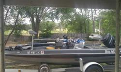 I have an 84 MonArk Bass Boat with a good trailer with a 80hp motor, deepth finder, 2 live wells, torlling motor, title in hand, its a good boat just has small crack that takes on water slowly. 1500 or OBO.
You can Contact me at (click to respond) or