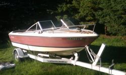 Crestliner boat 140 HP inboard / outboard inboard is good but the outboard has a motor problem.$1500 or B/O