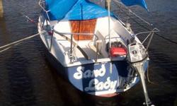 1978 Seafarer fiberglass sailboat. 22ft. Like new 4 stroke 8hp Honda motor. Fixed keel. New battery, 2 new gas tanks and gas lines. All riggings in working order. Ready to sail!!! Very little work needed. MUST SELL!!! $1600.00 or best offer. For more