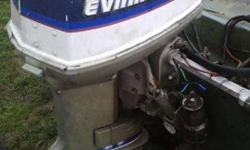I got a 1976 115 evinrude outboard boat motor 90psi compression on all 4 cylinder, no missing parts ",hydralac trim", new rebuild on pump.jhonson/evinrude power pilot throttle controls ,four carbs, steering box cable at motor is snapped other than that